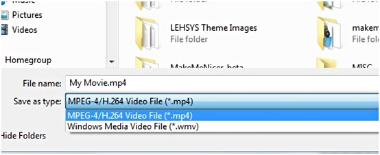 save a windows movie maker file for mac